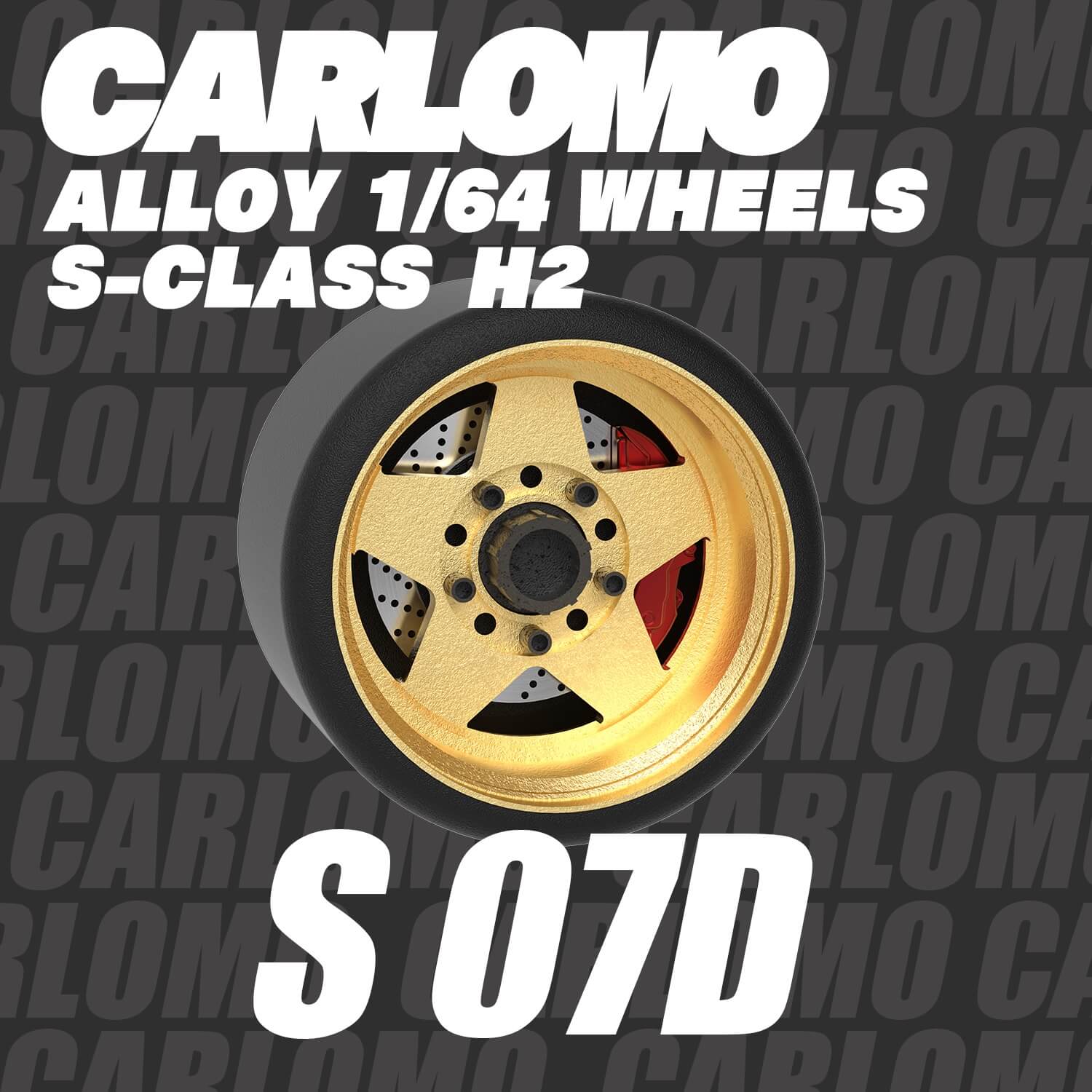 1/64 Scale Wheels 9.5mm Carlomo S-Class S06 S07