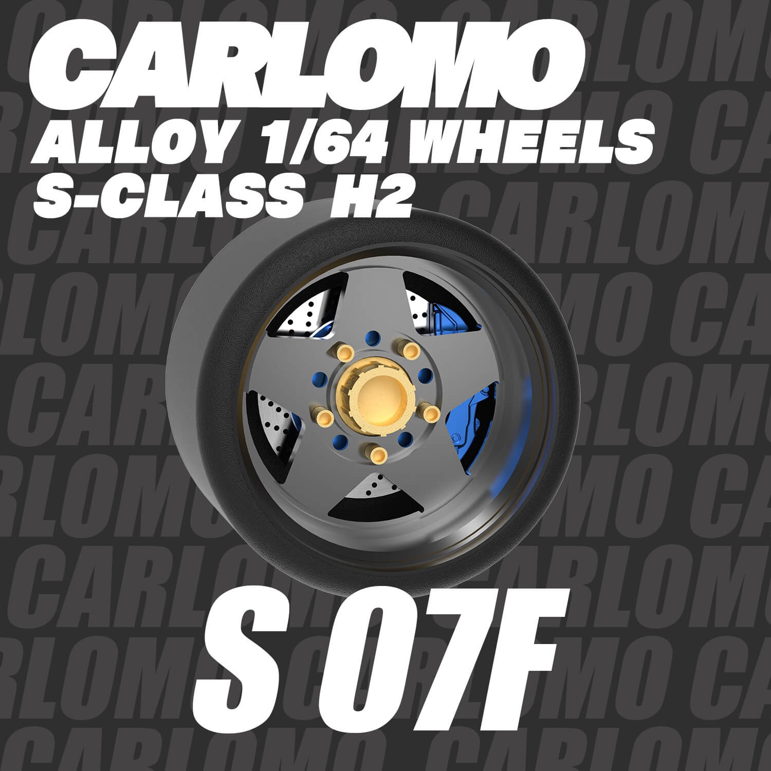 1/64 Scale Wheels 9.5mm Carlomo S-Class S06 S07