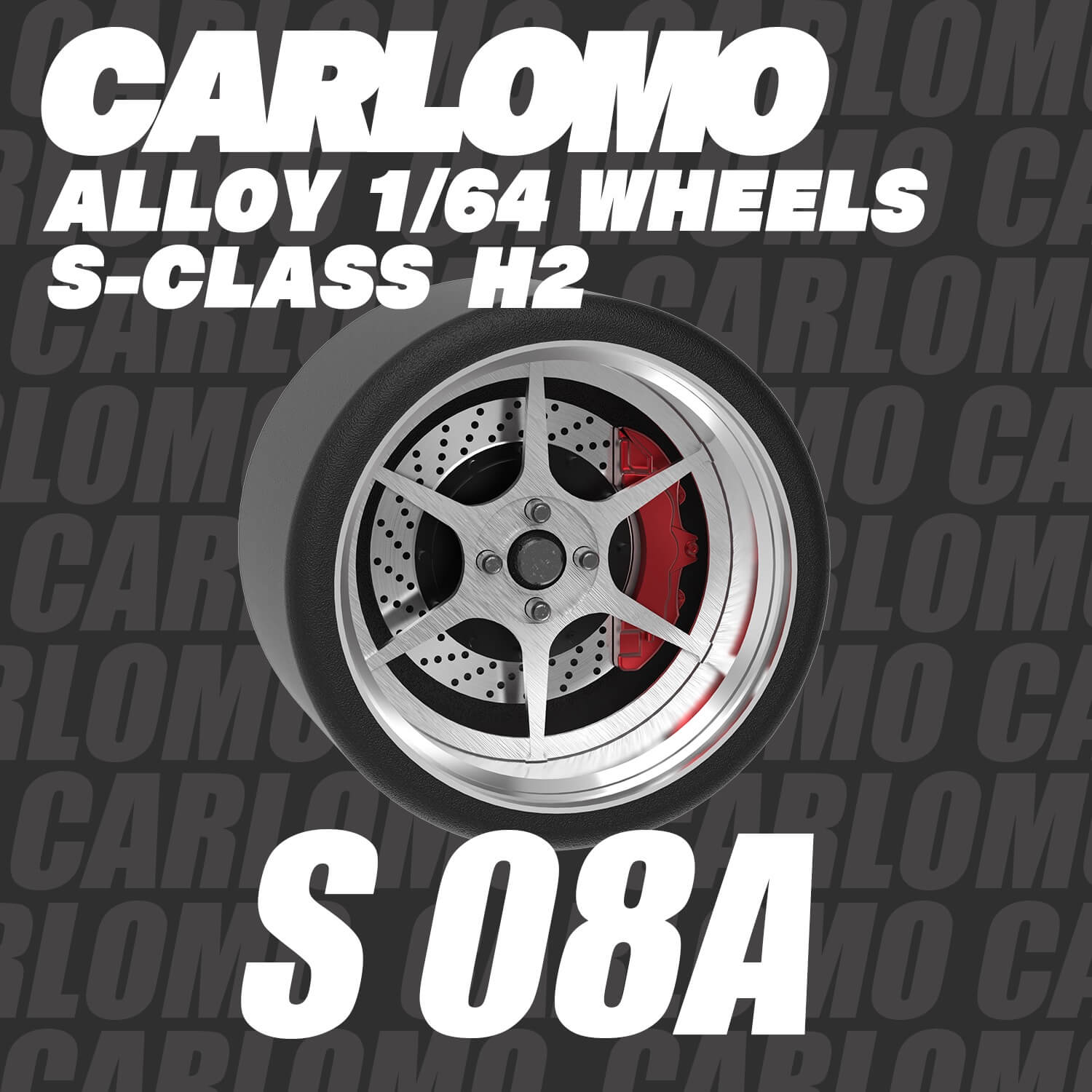 1/64 Scale Wheels 9.5mm Carlomo S-Class S08 S09