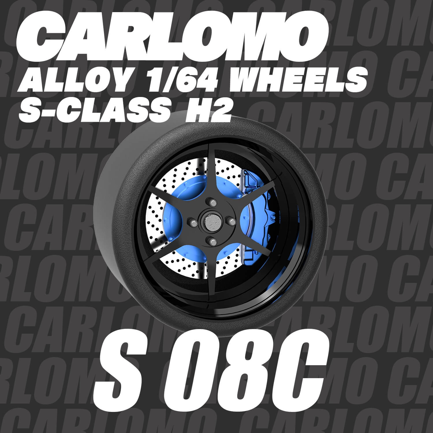 1/64 Scale Wheels 9.5mm Carlomo S-Class S08 S09