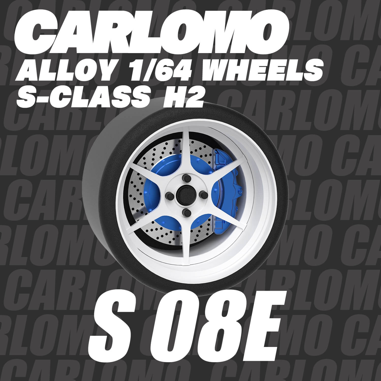 1/64 Scale Wheels 9.5mm Carlomo S-Class S08 S09