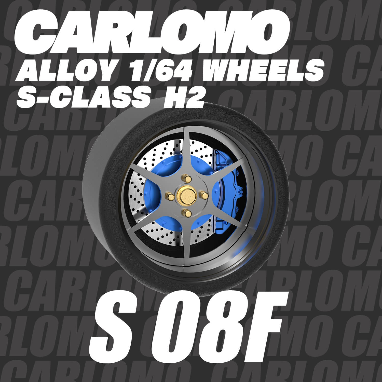 1/64 Scale Wheels 9.5mm Carlomo S-Class S08 S09