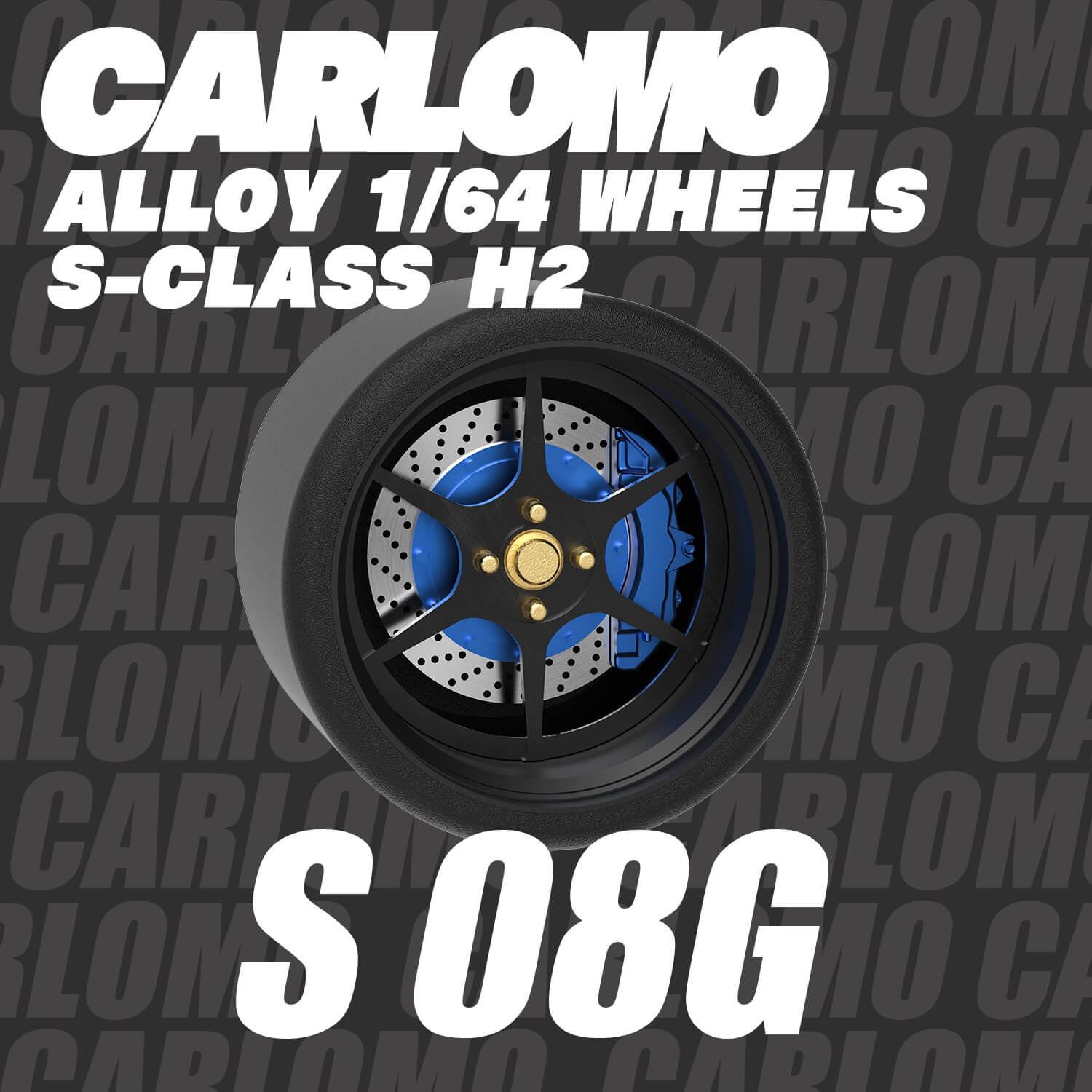 1/64 Scale Wheels 9.5mm Carlomo S-Class S08 S09