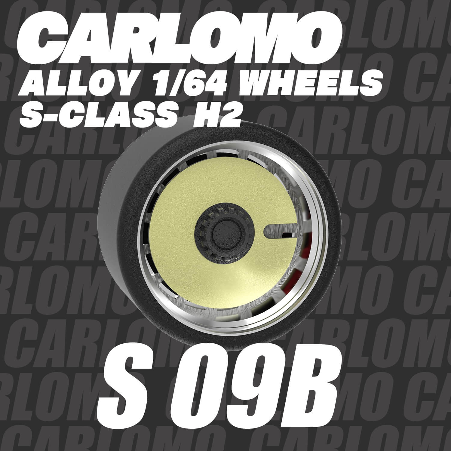 1/64 Scale Wheels 9.5mm Carlomo S-Class S08 S09