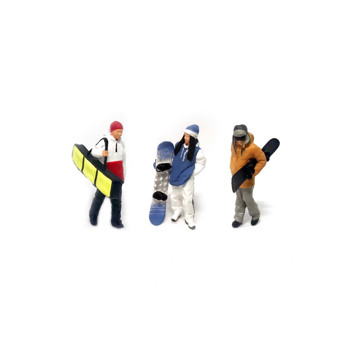 1/64 Figures Skier Snowboarder - 164model