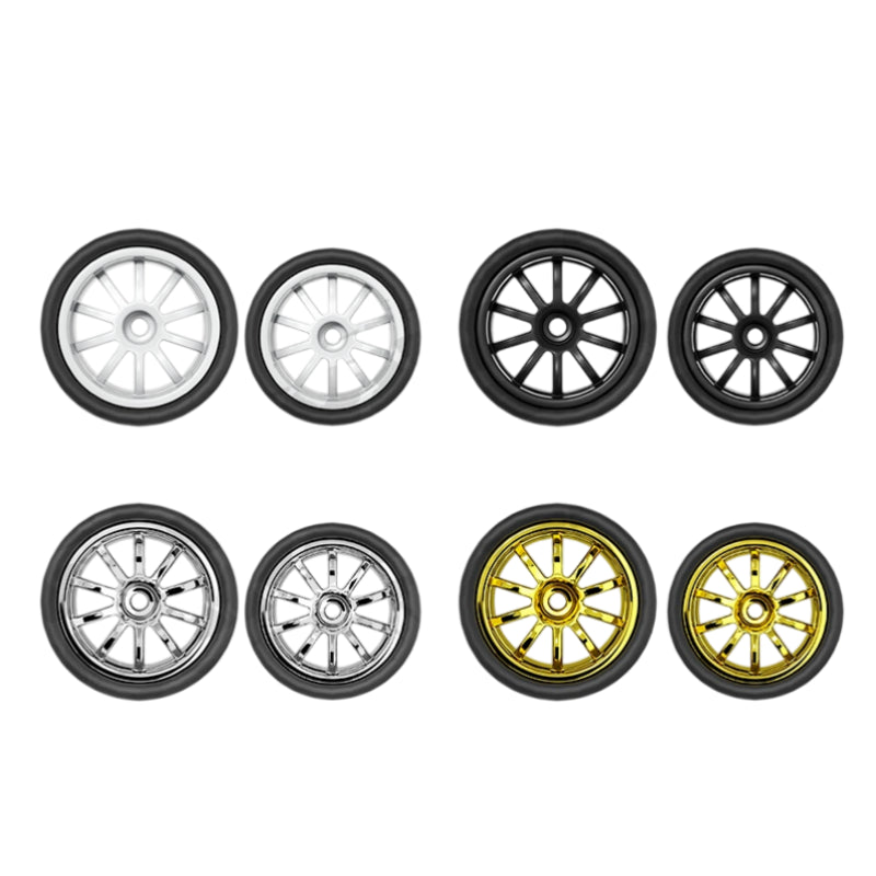 1/64 スタッガードホイール 11mm/13mm フロントスモール リアビッグ TC11