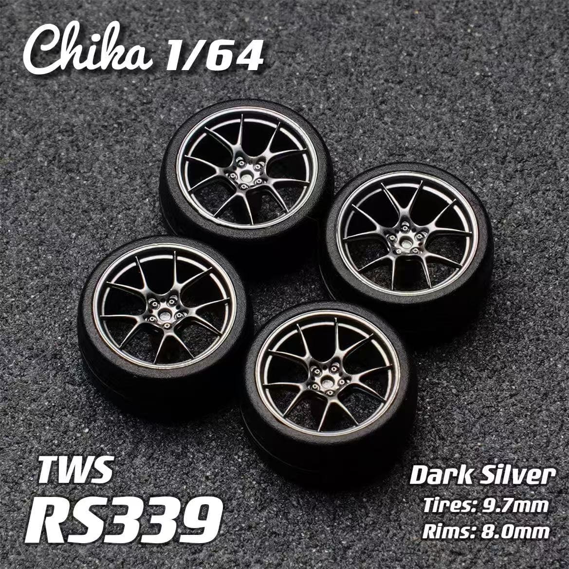 1/64 Scale Wheels 9.7mm Chika ENKEI RAYS ROTIFORM – 164model
