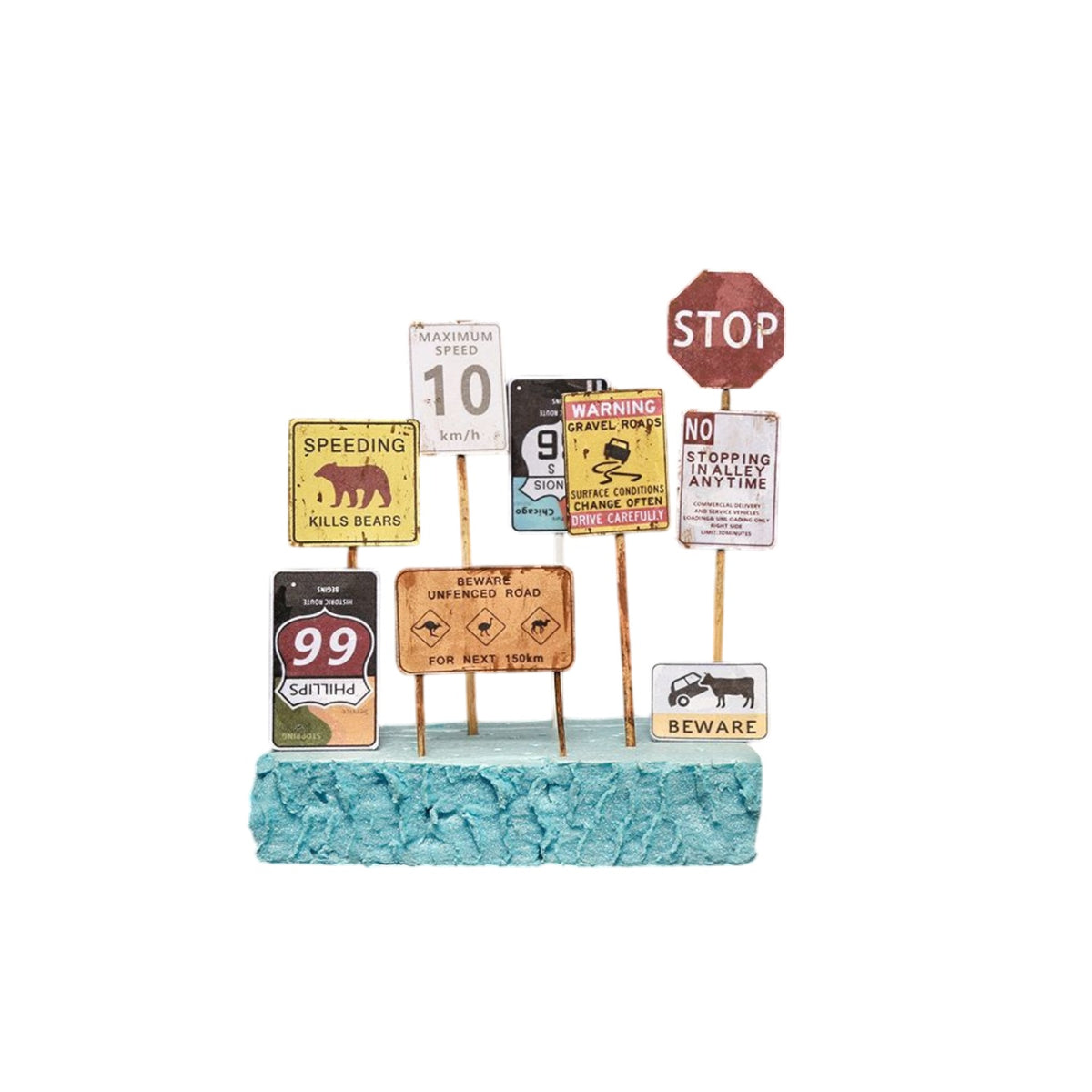 1/64 US Road Symbol Signs – 164model