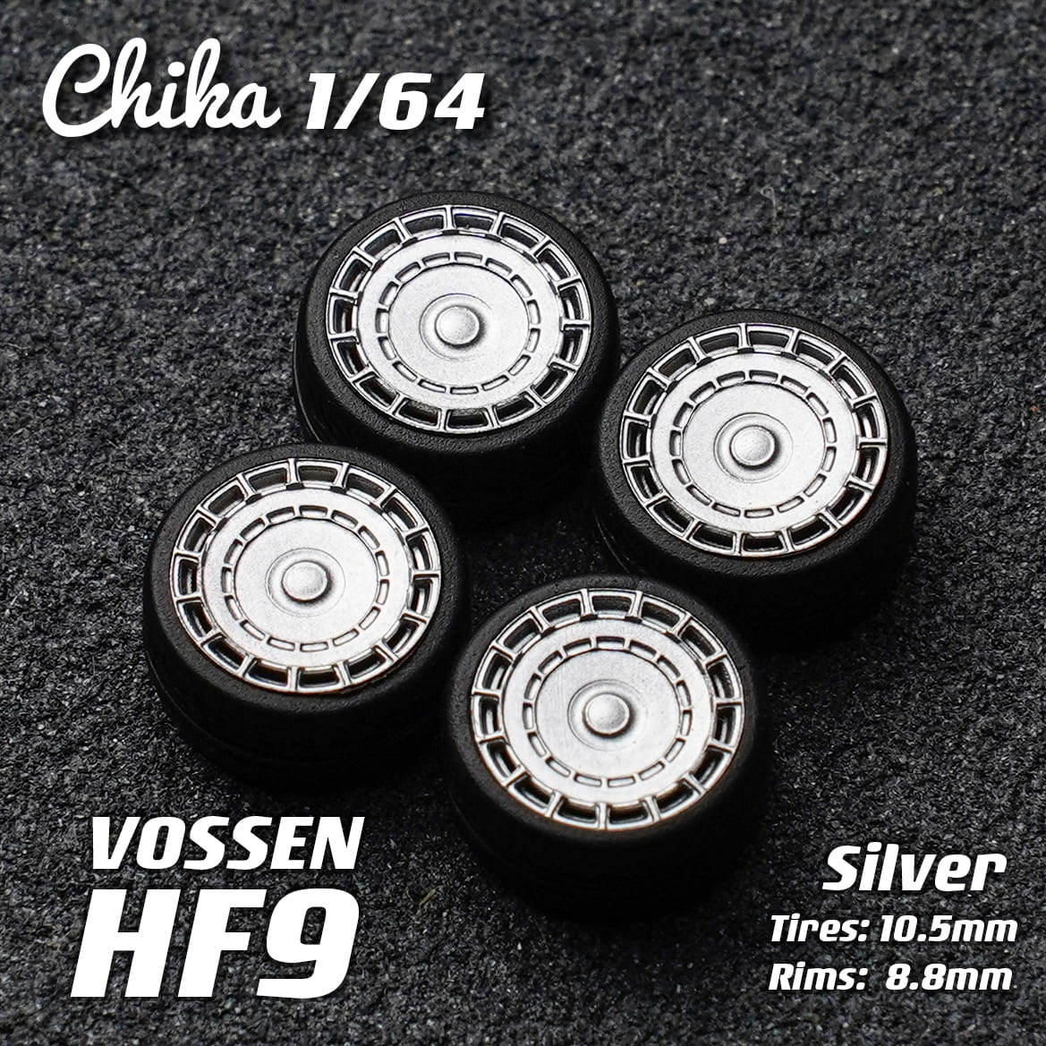 1/64 Scale Wheels 10.5mm Chika Vossen HF9 – 164model