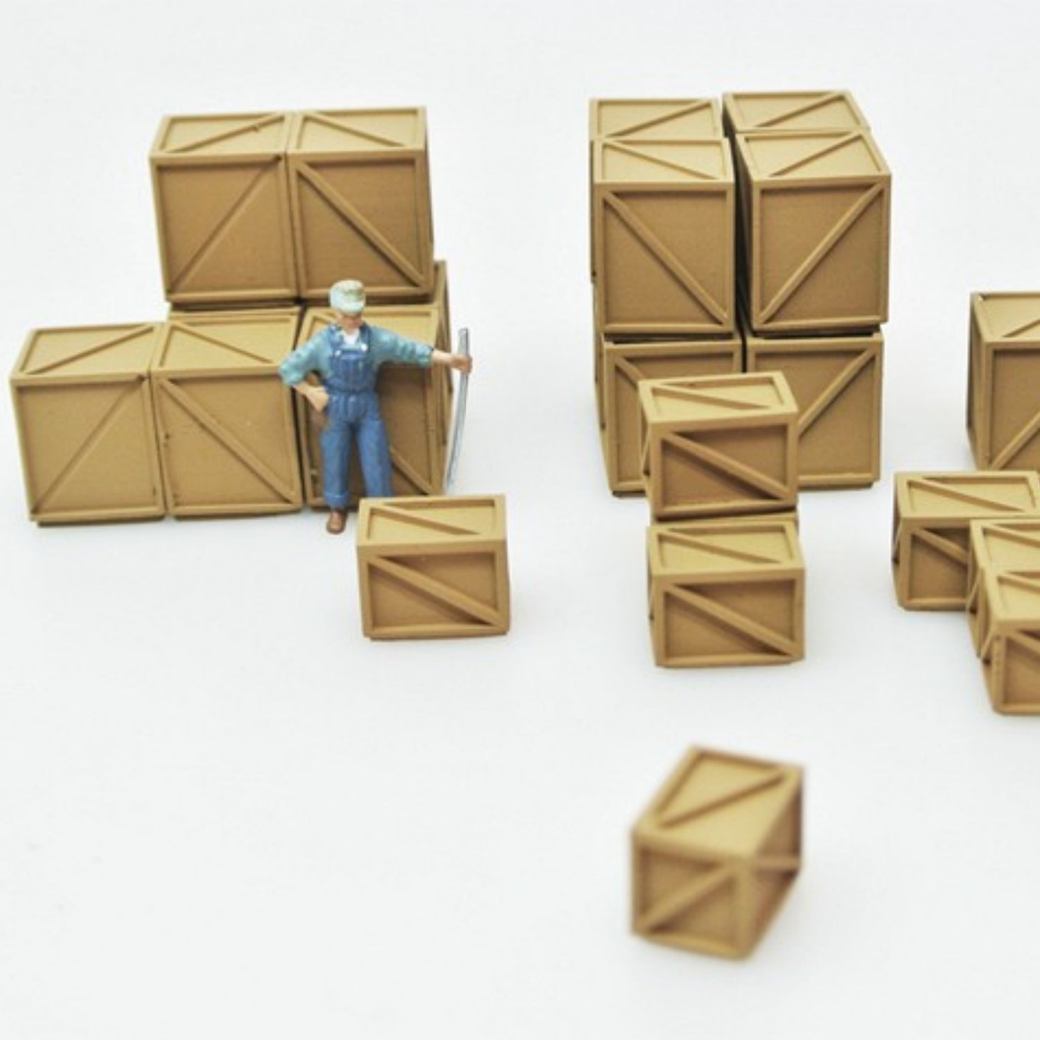 1/64 Wooden Packaging Box 10 Pcs