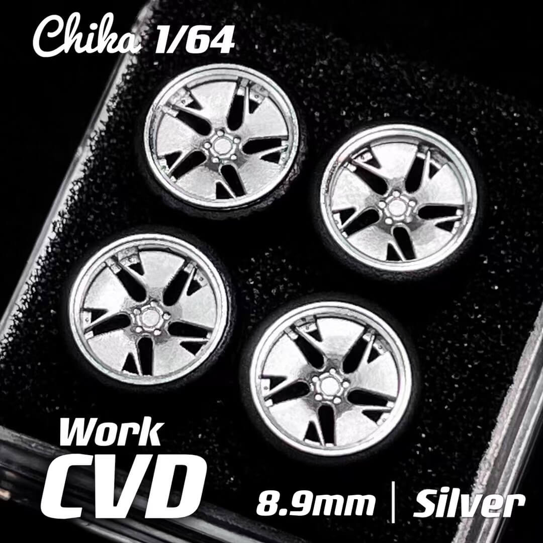 1/64 Scale Wheels 8.9mm Chika Work CVX CVD