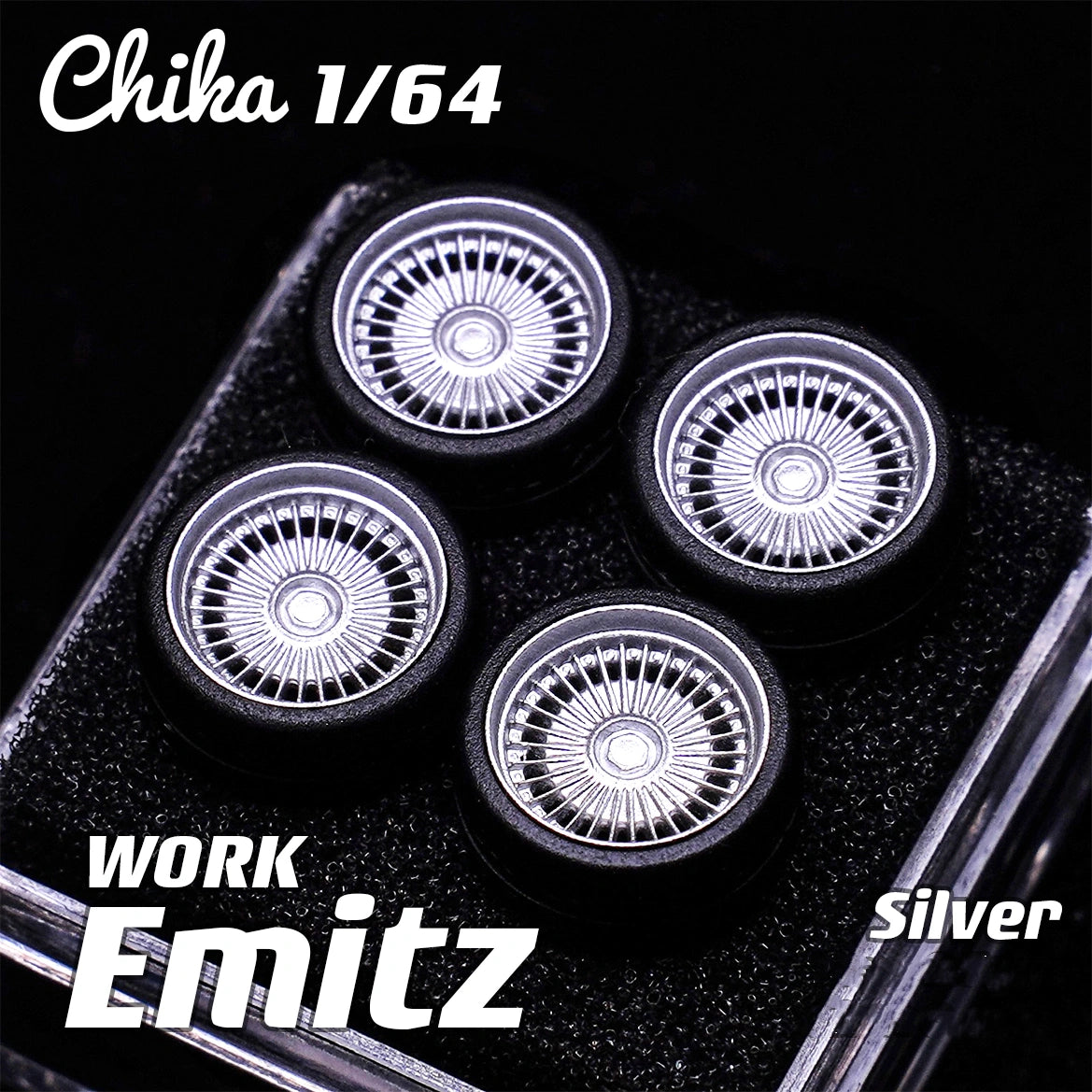 1/64 Scale Wheels 9.7mm Chika Work Emitz – 164model