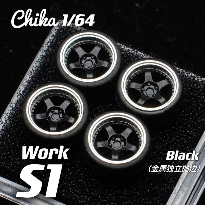 1/64 Scale Wheels 9.7mm Chika Work S1 3P – 164model