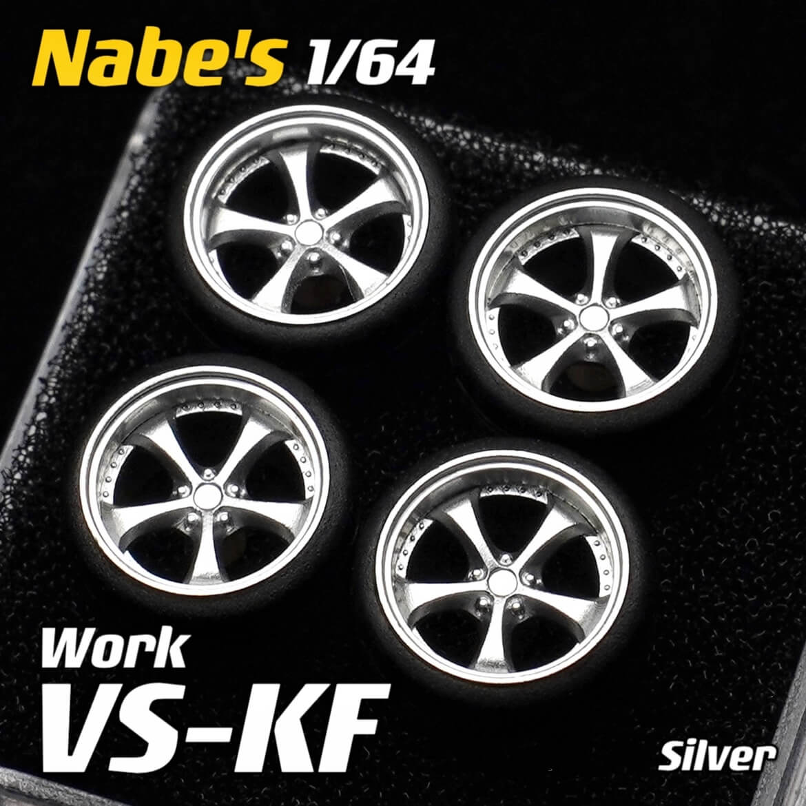 1/64 Scale Wheels 9.7mm Nabes Work VSKF