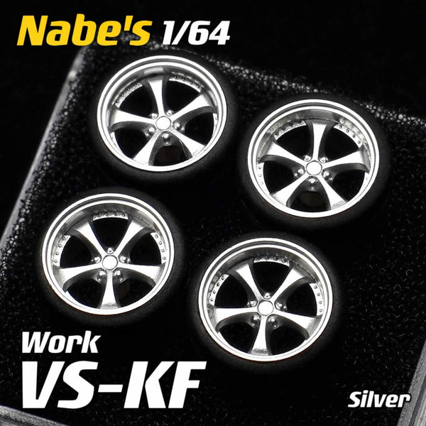 1/64 Scale Wheels 9.7mm Nabes Work VSKF – 164model