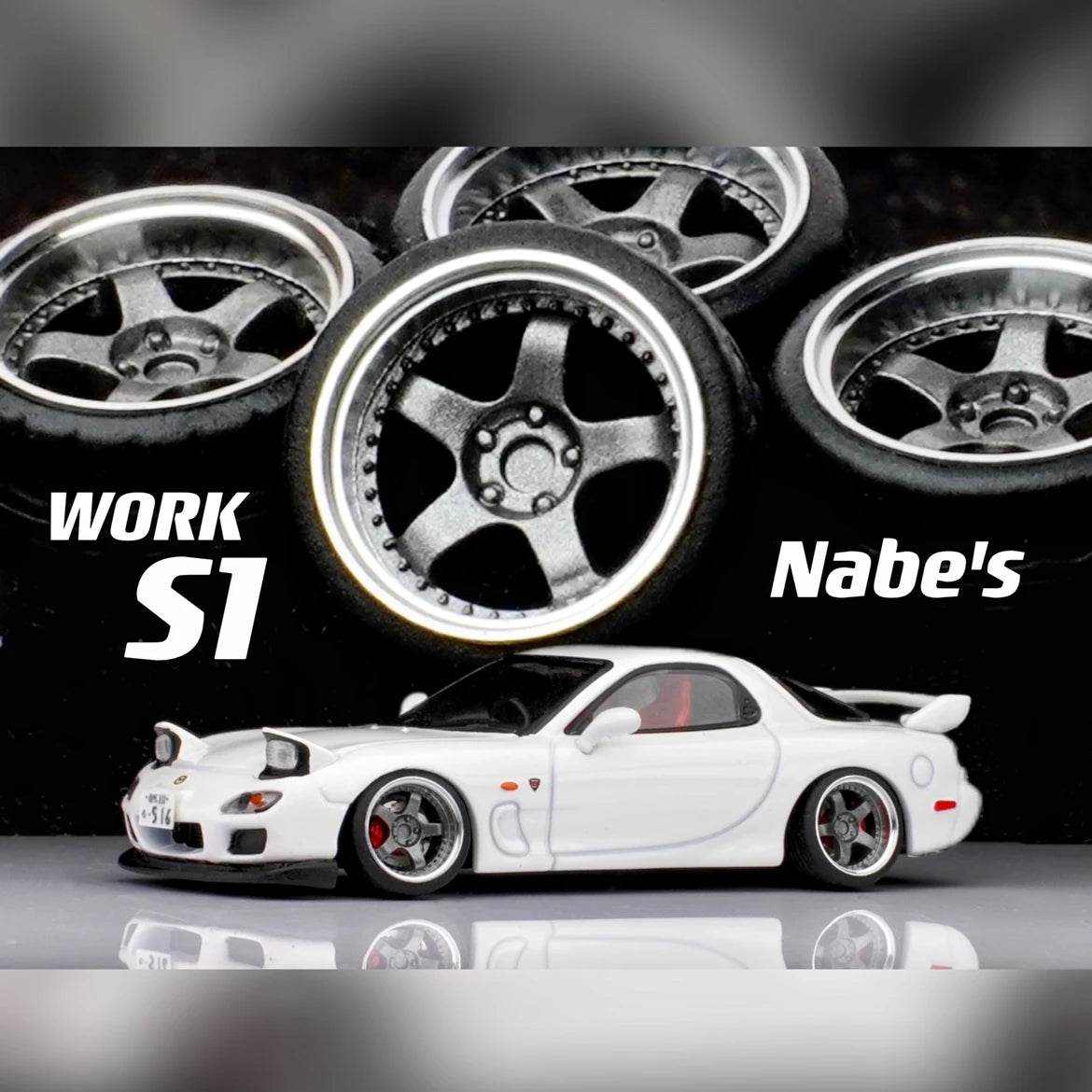 1/64スケールホイール8.9mm 9.7mm チカワークS1 3P – 164model 1/64スケールホイール8.9mm 9.7mm チカワークS1 3P – 164model