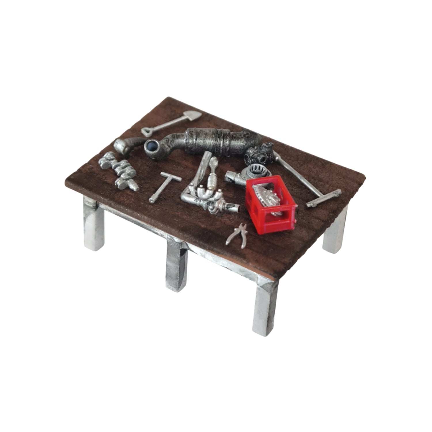 1/64 Workbench w/ Tool Widget Distressed