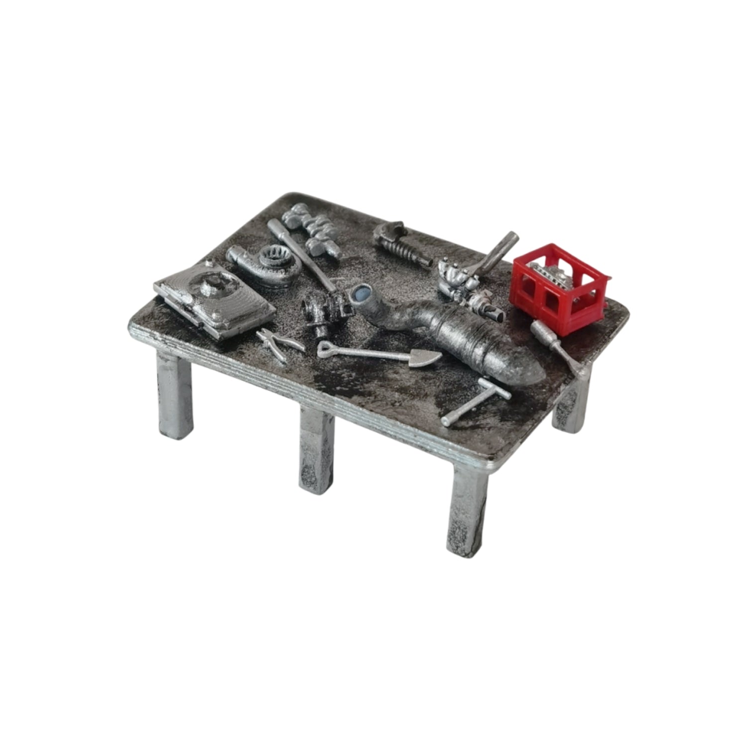 1/64 Workbench w/ Tool Widget Distressed