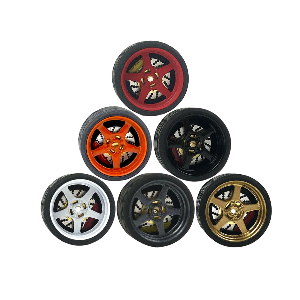 1/64 Custom Tunning Wheels w/ Brake Caliper - 164model