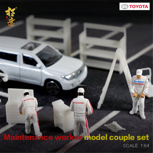 1:64 Scale Figure Machinist 4 Pcs Set - 164model