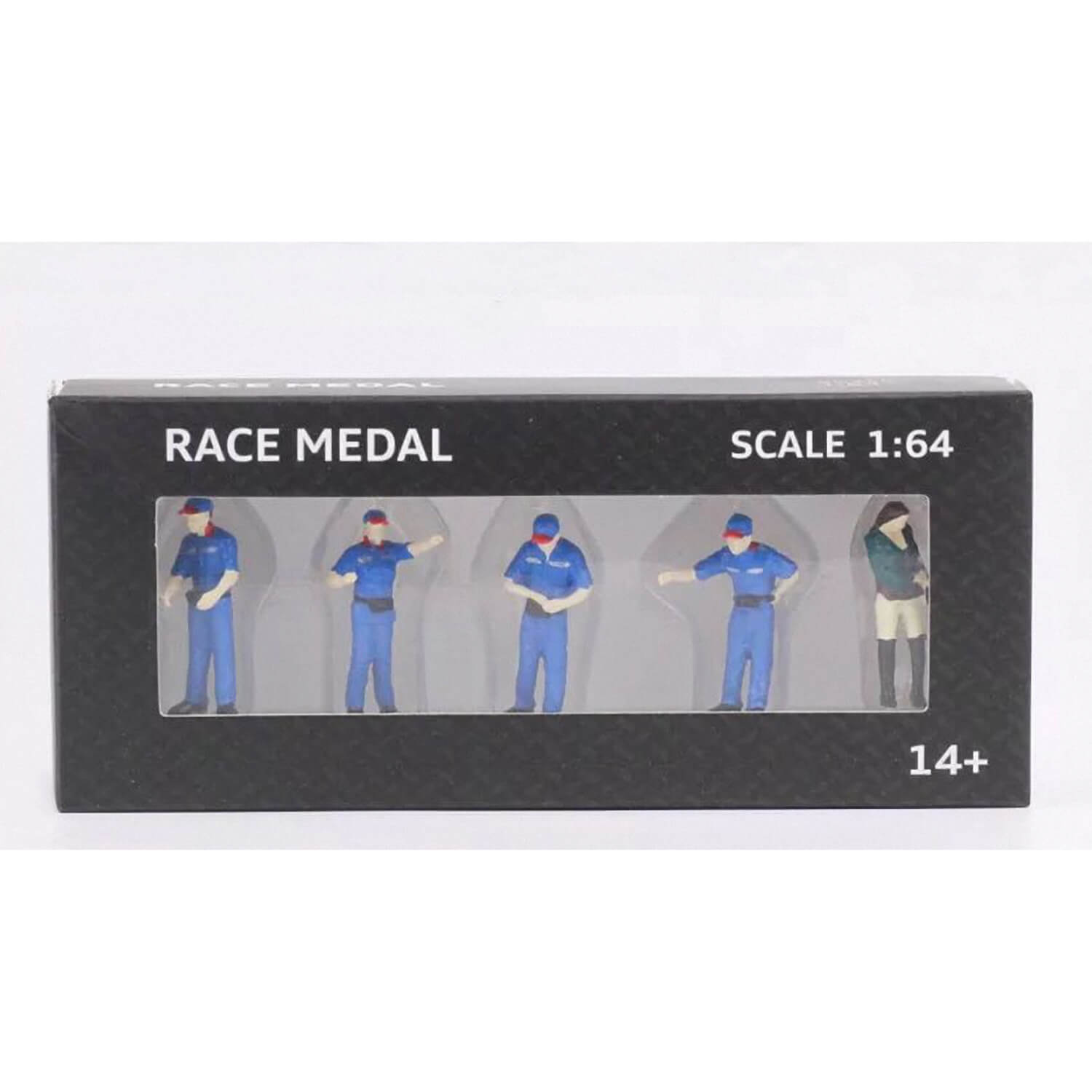 1:64 Scale Figure Gas Station Staff 5 Pcs Set - 164model