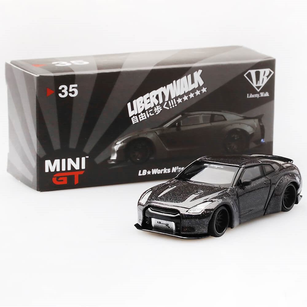 1:64 Nissan GT-R (R35) China Exclusive Magic Grey Chameleon LB★Works - 164model