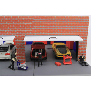 1:64 Scale Figure Repairing Men Sitting 7 Pcs Set - 164model