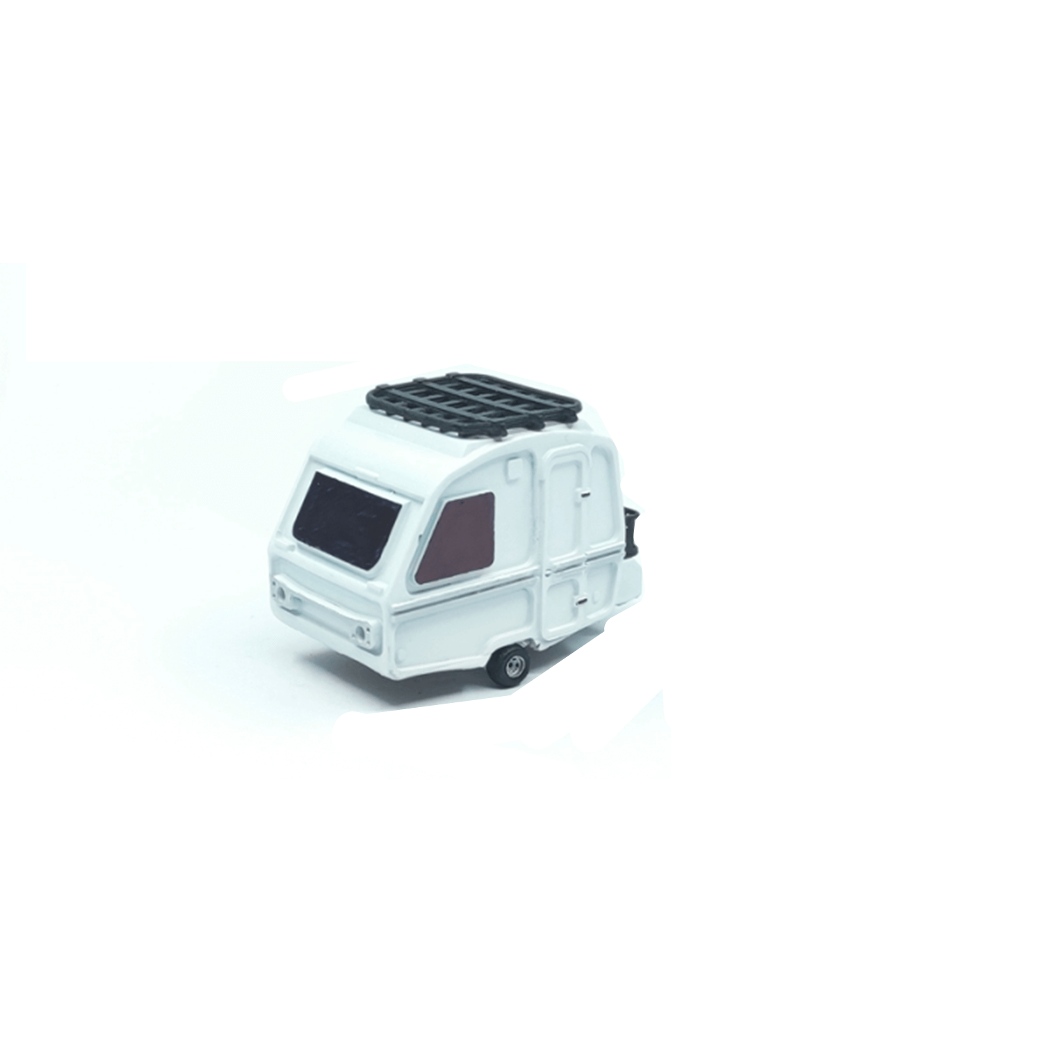 1/64 2-Wheel Enclosed Car Trailer Camper - 164model