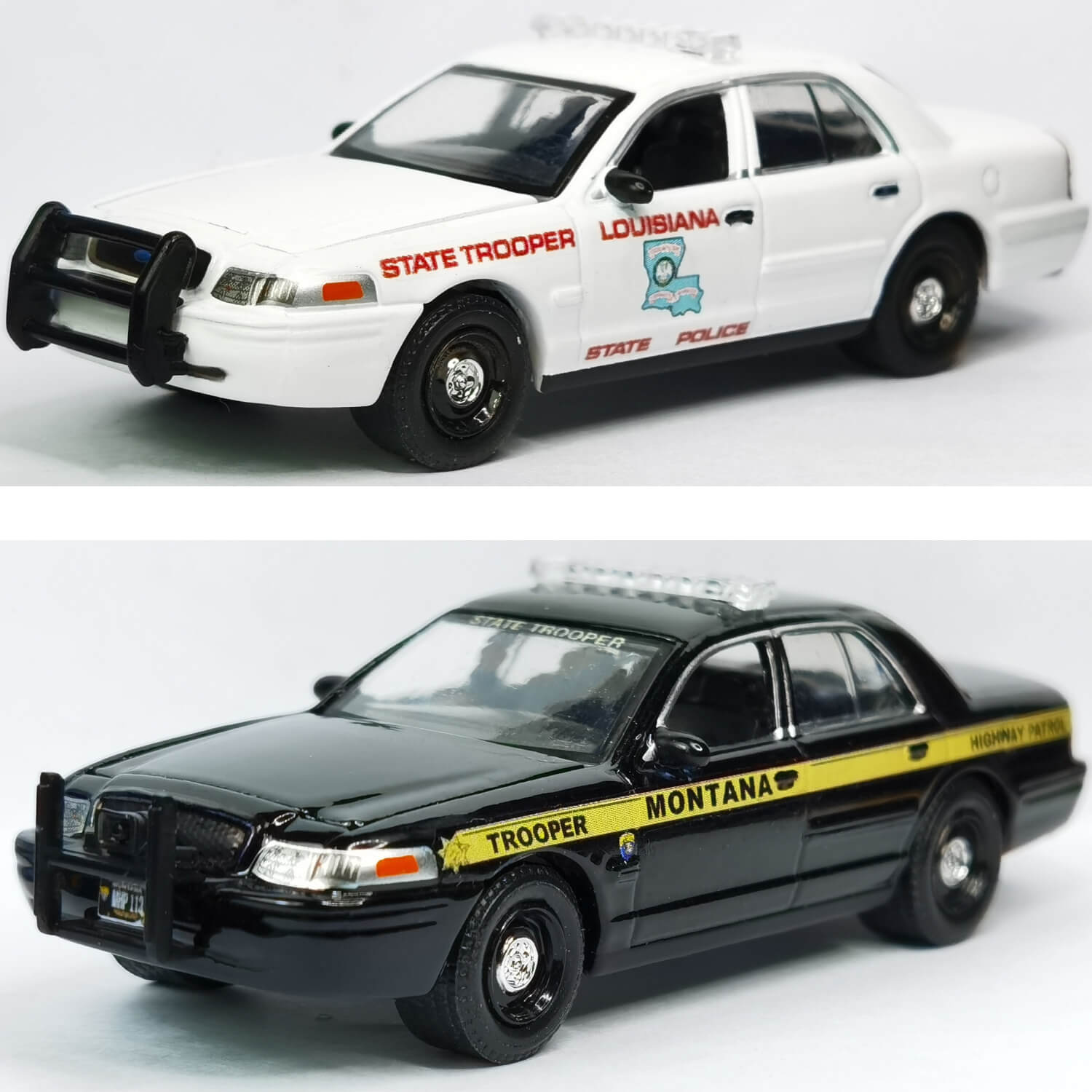 1/64 Push Bumper Crown Victoria Dodge Charger For Greenlight - 164model