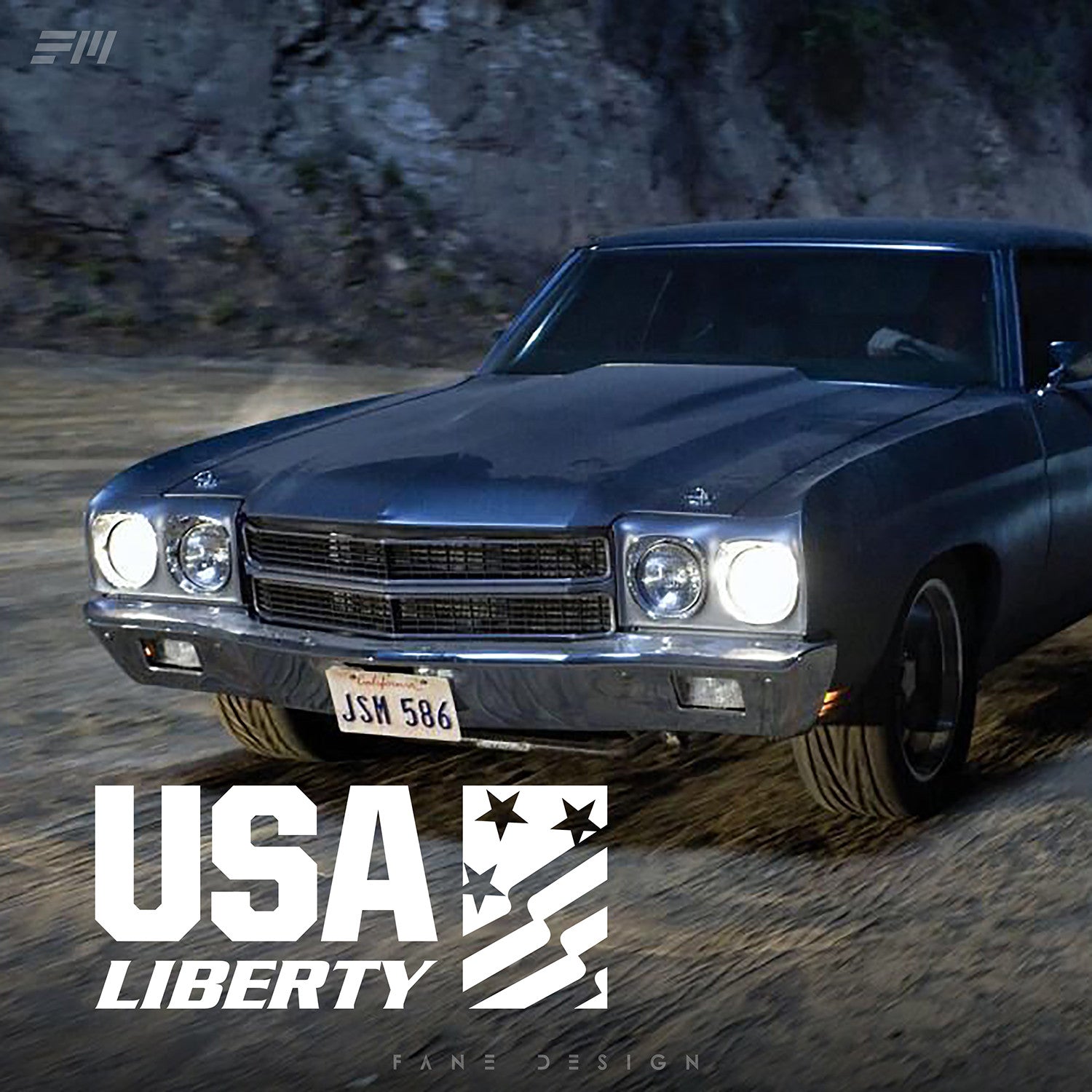 1/64スケール 3Dグラフィティナンバープレート USA リバティ SUS 304