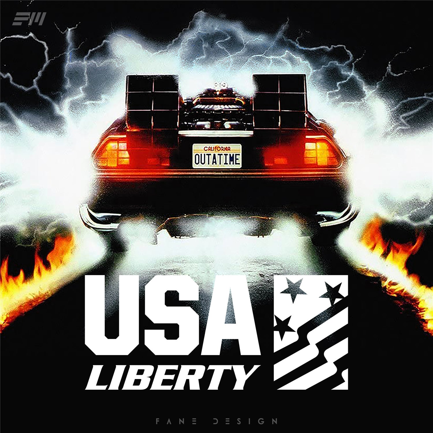 1/64 Scale 3D Graffiti License Plate USA Liberty SUS 304 Stainless Steel - 164model