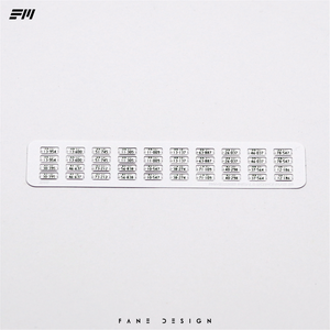 1/64 Scale Initial D Metal Stamped License Plate - 164model