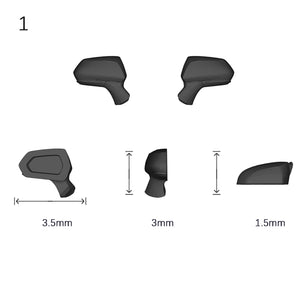 Side Mirrors 1/64 Scale Custom Parts 2Pcs Set - 164model