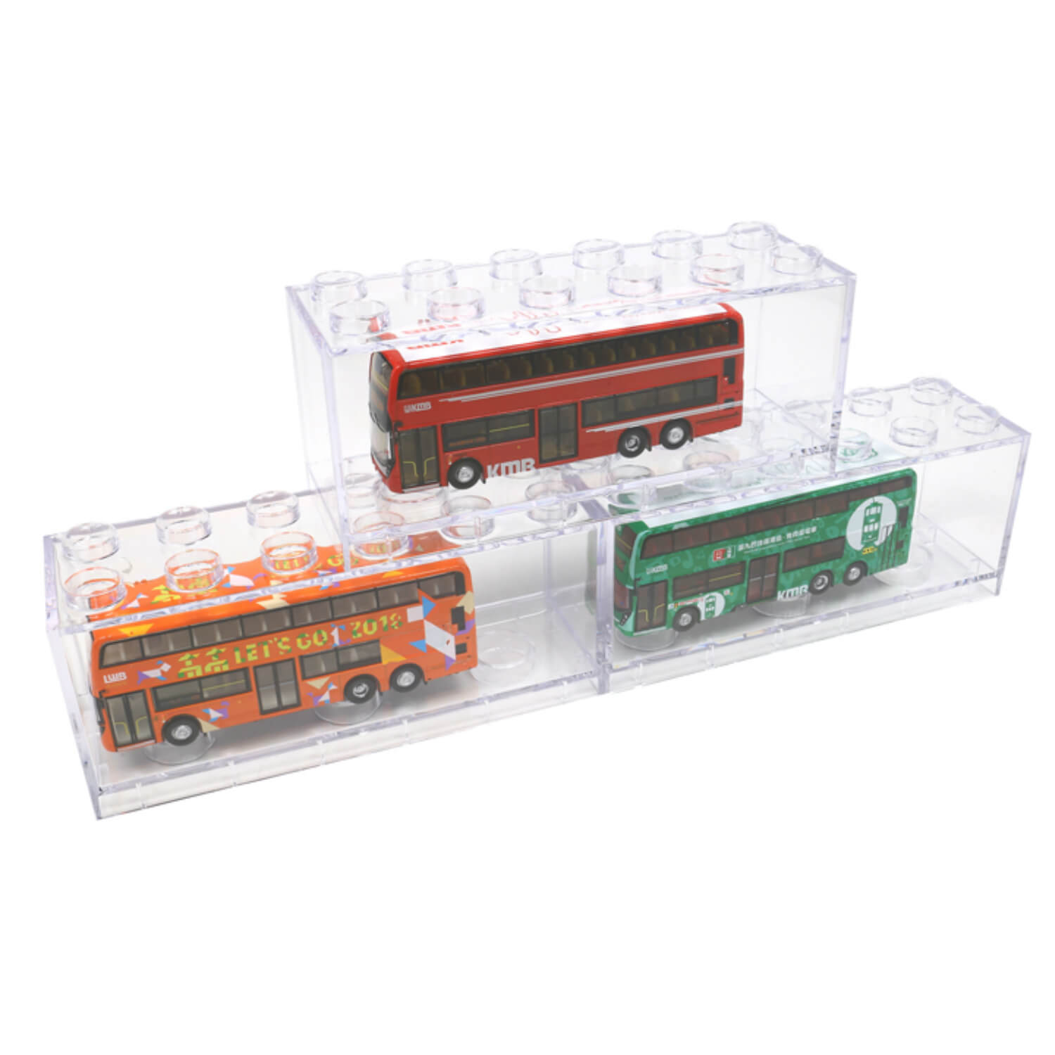 Tiny City Stackble Display Box T-Brick 8 IN 1 Package Combination Stands Cases - 164model