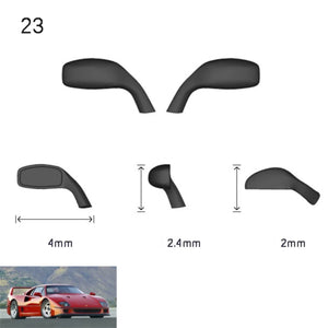 Side Mirrors 1/64 Scale Custom Parts 2Pcs Set - 164model