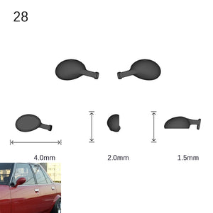 Side Mirrors 1/64 Scale Custom Parts 2Pcs Set - 164model