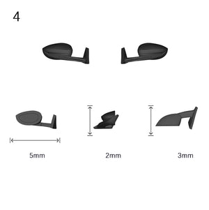 Side Mirrors 1/64 Scale Custom Parts 2Pcs Set - 164model