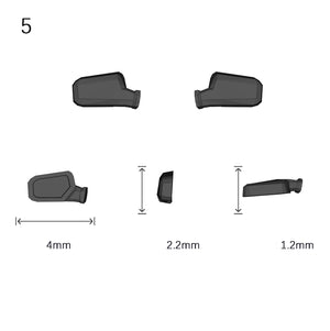 Side Mirrors 1/64 Scale Custom Parts 2Pcs Set - 164model