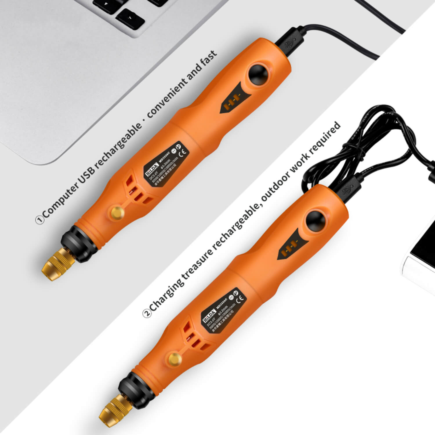 Cordless Rotary Tool Kit Perfect for Diecast Tunning Jobs - 164model