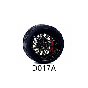 1:64 Scale Rubber Tire Wheels with Brake Disc Universal For Tomica Hotwheels Kyosho Greenlight - 164model