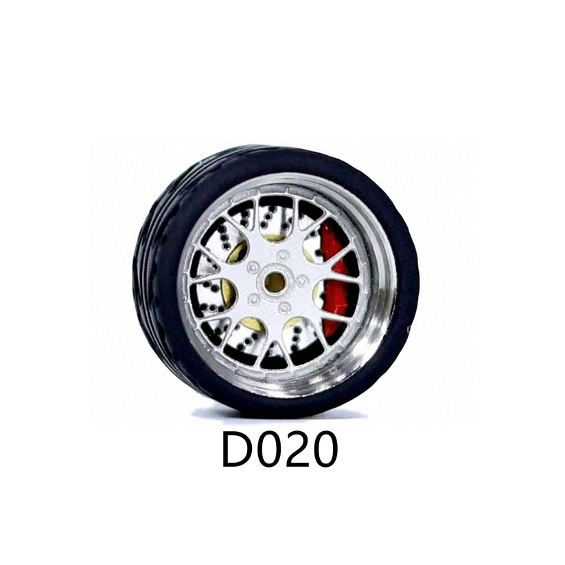 1/64 Scale Wheels 11mm Carlomo D-Class (2) – 164model