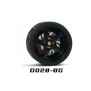 1/64 Custom Tunning Wheels w/ Brake Caliper - 164model