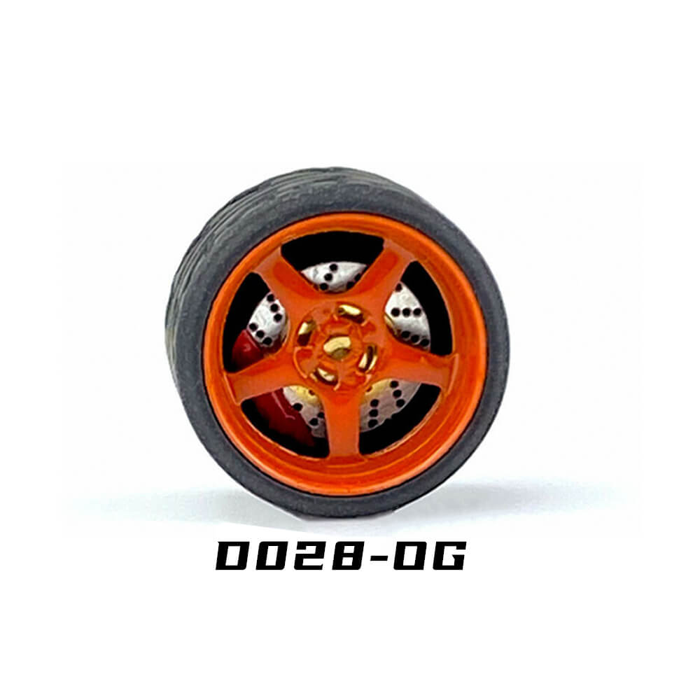 1/64 Custom Tunning Wheels w/ Brake Caliper - 164model