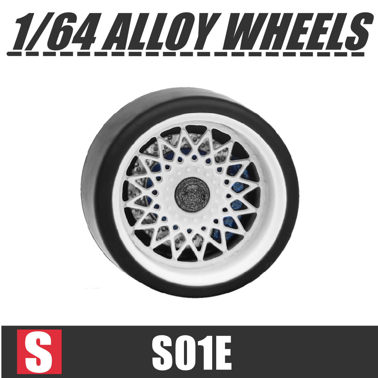 1/64 Scale Wheels and Axles w/ Brake Caliper 1 - 164model