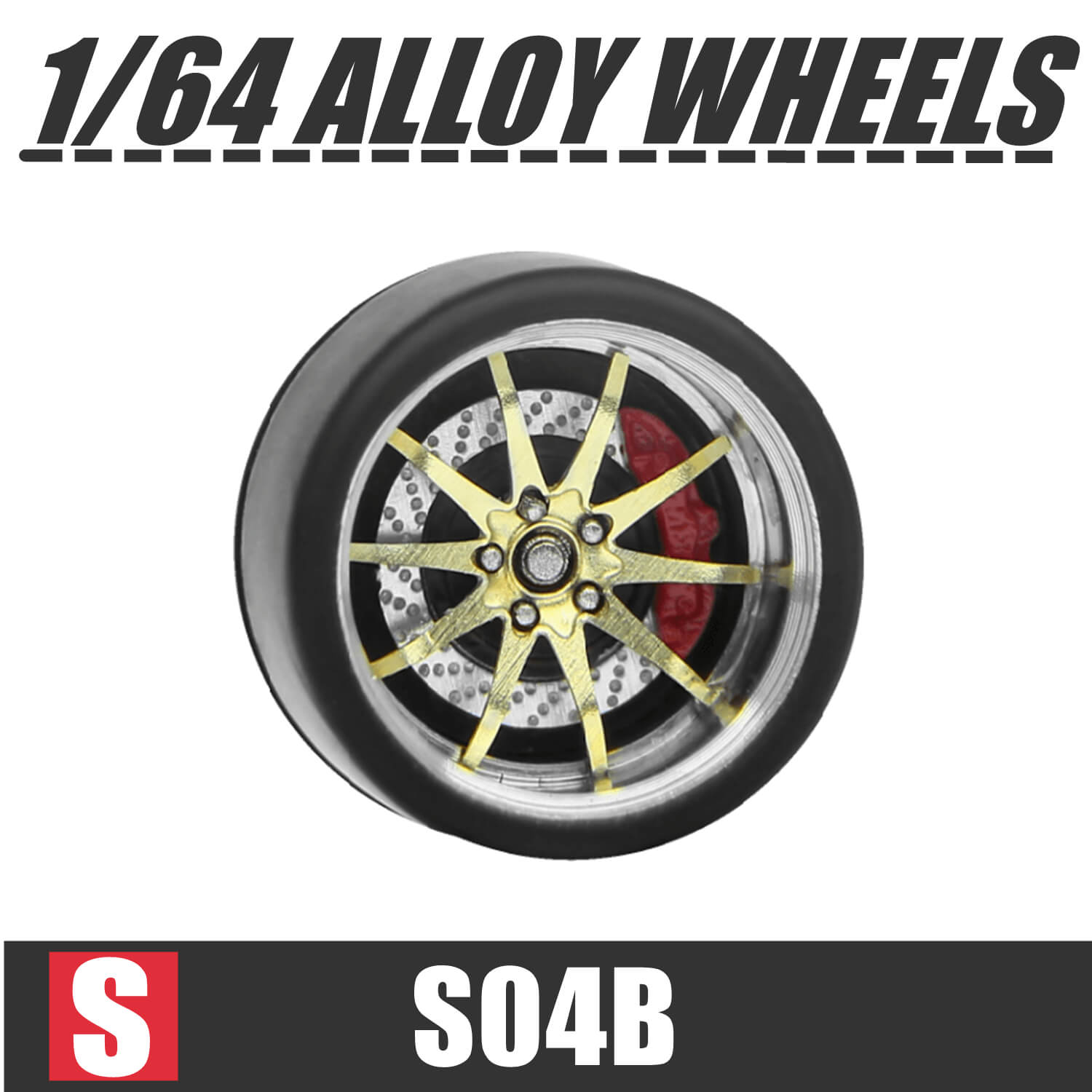 1/64 Scale Wheels 9.5mm Carlomo S-Class S04 S05