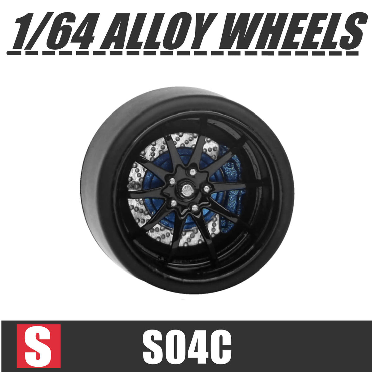 1/64 Scale Wheels 9.5mm Carlomo S-Class S04 S05 – 164model